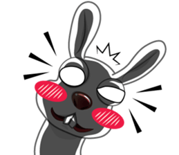 rabbit joke v.001a sticker #8863899