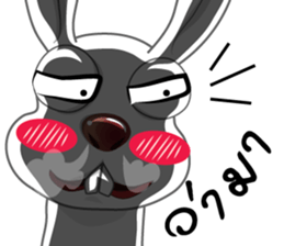 rabbit joke v.001a sticker #8863900