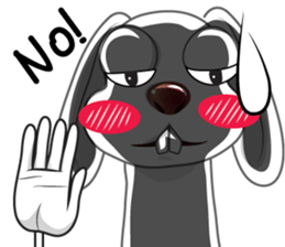 rabbit joke v.001a sticker #8863904