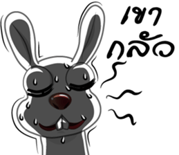 rabbit joke v.001a sticker #8863908