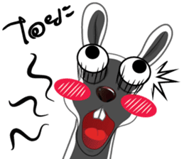 rabbit joke v.001a sticker #8863912