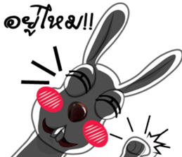 rabbit joke v.001a sticker #8863920