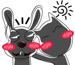rabbit joke v.001a sticker #8863929