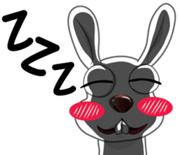 rabbit joke v.001a sticker #8863934