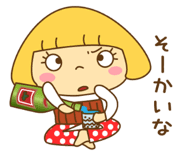 Cute Hana no.5.Winter. Also kimono. sticker #8864417