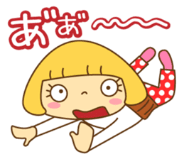 Cute Hana no.5.Winter. Also kimono. sticker #8864422