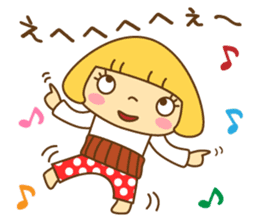 Cute Hana no.5.Winter. Also kimono. sticker #8864423