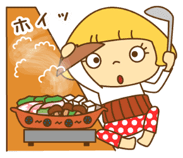 Cute Hana no.5.Winter. Also kimono. sticker #8864425