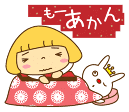 Cute Hana no.5.Winter. Also kimono. sticker #8864427