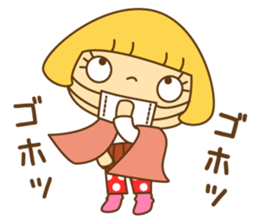 Cute Hana no.5.Winter. Also kimono. sticker #8864429