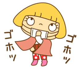 Cute Hana no.5.Winter. Also kimono. sticker #8864429