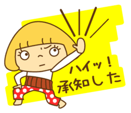 Cute Hana no.5.Winter. Also kimono. sticker #8864437