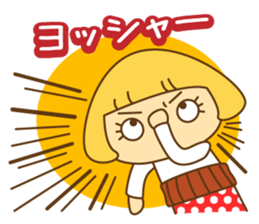 Cute Hana no.5.Winter. Also kimono. sticker #8864438