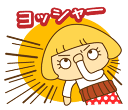 Cute Hana no.5.Winter. Also kimono. sticker #8864438