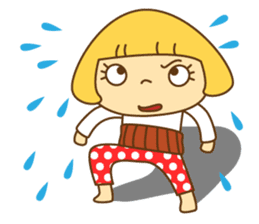 Cute Hana no.5.Winter. Also kimono. sticker #8864450