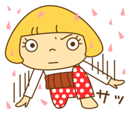 Cute Hana no.5.Winter. Also kimono. sticker #8864452