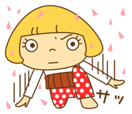 Cute Hana no.5.Winter. Also kimono. sticker #8864452