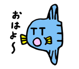Mr.Sunfish and his boon buddies sticker #8864496