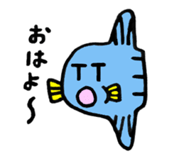 Mr.Sunfish and his boon buddies sticker #8864496