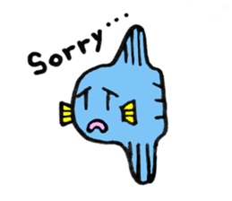 Mr.Sunfish and his boon buddies sticker #8864499