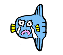Mr.Sunfish and his boon buddies sticker #8864500