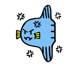 Mr.Sunfish and his boon buddies sticker #8864503