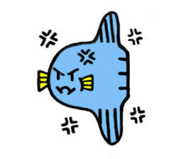 Mr.Sunfish and his boon buddies sticker #8864503