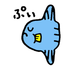 Mr.Sunfish and his boon buddies sticker #8864505