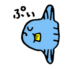 Mr.Sunfish and his boon buddies sticker #8864505