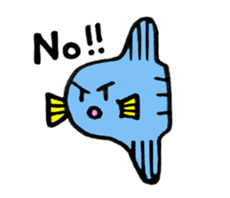 Mr.Sunfish and his boon buddies sticker #8864506