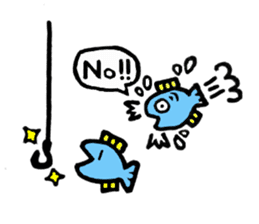 Mr.Sunfish and his boon buddies sticker #8864507