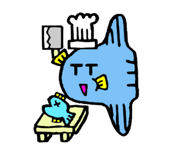 Mr.Sunfish and his boon buddies sticker #8864513