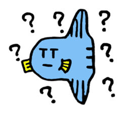 Mr.Sunfish and his boon buddies sticker #8864521