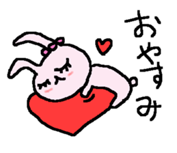 Love sweet 3 rabbits stickers. sticker #8864541