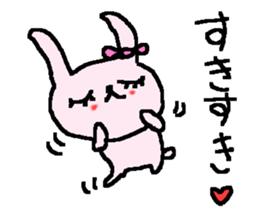 Love sweet 3 rabbits stickers. sticker #8864542