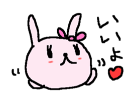 Love sweet 3 rabbits stickers. sticker #8864553