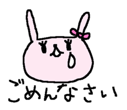 Love sweet 3 rabbits stickers. sticker #8864559