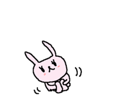 Simple business cute rabbit stickers sticker #8864986