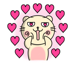 Circular-Ears-Cat sticker #8865385