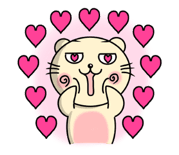 Circular-Ears-Cat sticker #8865385