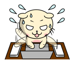 Circular-Ears-Cat sticker #8865399