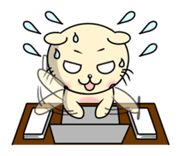 Circular-Ears-Cat sticker #8865399