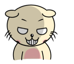 Circular-Ears-Cat sticker #8865419