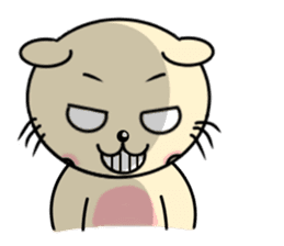 Circular-Ears-Cat sticker #8865419