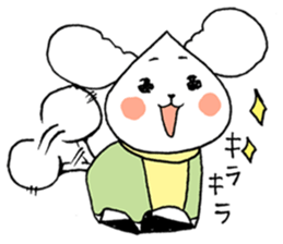 chestnut head poodle`hime` sticker #8865656