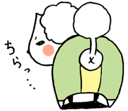 chestnut head poodle`hime` sticker #8865658