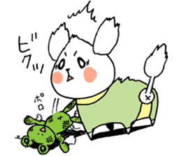 chestnut head poodle`hime` sticker #8865659