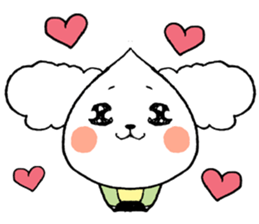 chestnut head poodle`hime` sticker #8865670