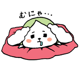 chestnut head poodle`hime` sticker #8865672