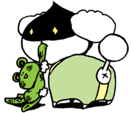 chestnut head poodle`hime` sticker #8865674